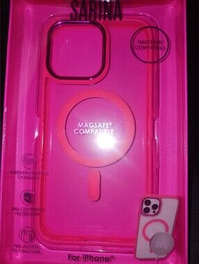 Sarina MagSafe-Compatible Hot Pink iPhone Case